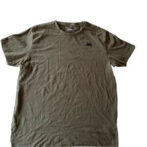 Kappa Olive Green Mens T-Shirt X-Large Cotton Casual Crewneck Logo Design